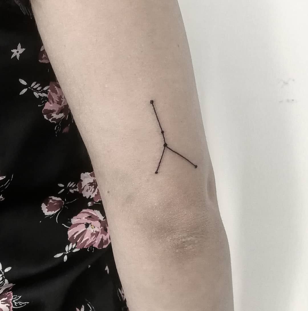 35 Cool Cancer Zodiac Tattoo Ideas 2024 Inspiration Guide   Cancer Zodiac Constellation Tattoo  Heidi Gois 